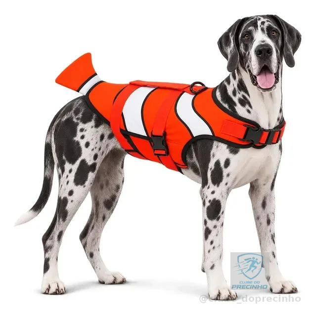 Colete Salva Vidas Cão Xgg Grande 28-55kg Neoprene Animaux