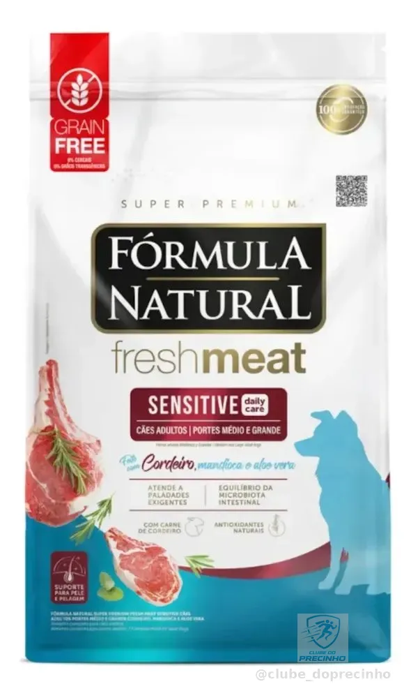 Ração Fórmula Natural Sensitive Cães Médios E Grandes 12kg