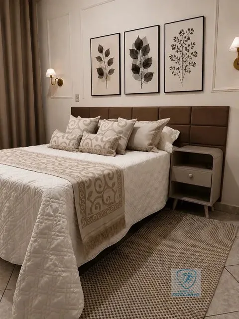 Kit 10 Cabeceira Estofada Quarto Cama King Size Box Modulada