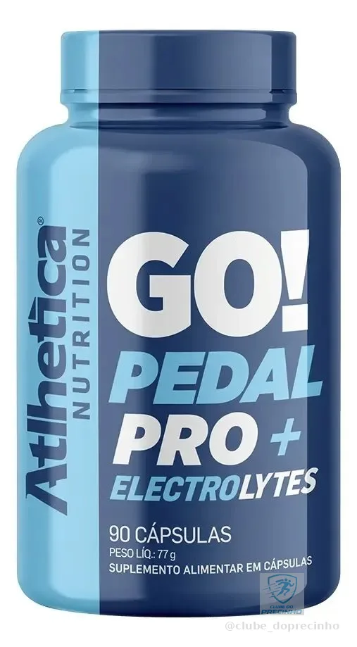 Atlhetica Go! Pedal Pro Cápsulas Eletrólitos Suplemento Esportivo 90 Cáps