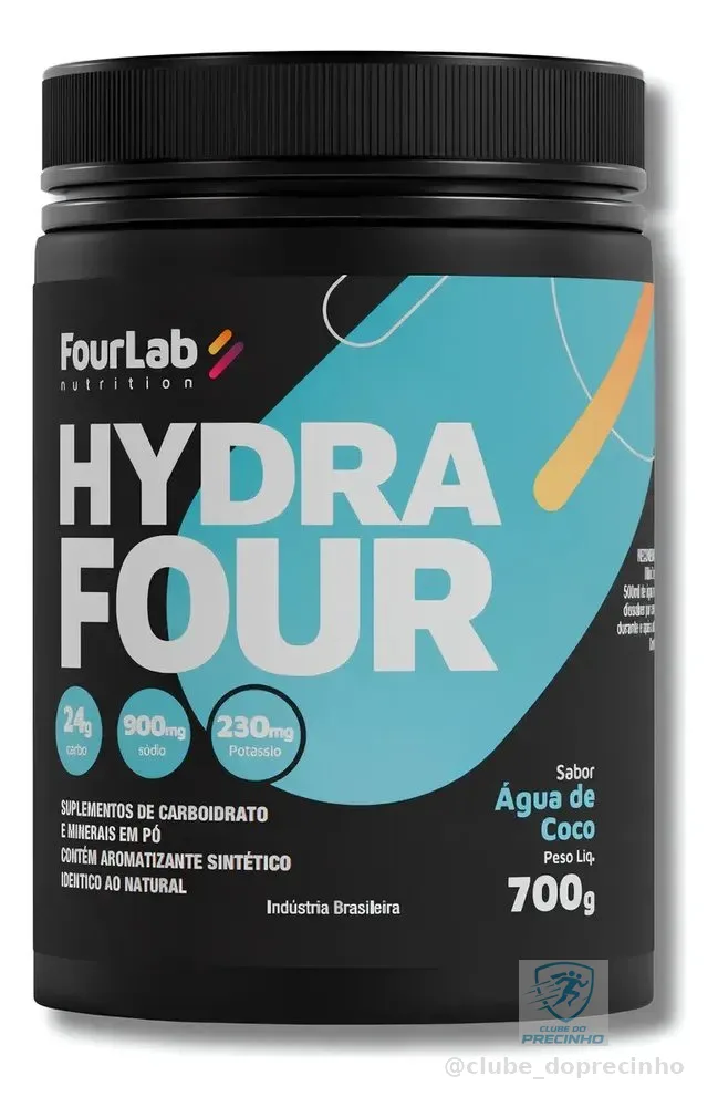 Isotônico Repositor De Eletrólito Ciclismo Hydrafour 700g - Fourlab Sabor Agua De Coco Hidratação Endurance