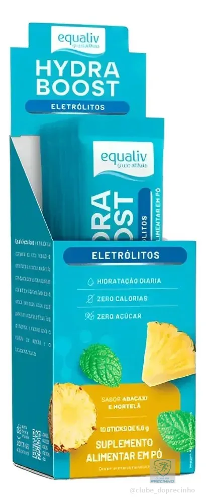 Hydra Boost Abacaxi E Hortelã Equaliv 10 Sticks 5,6g Abacaxi E Hortelã