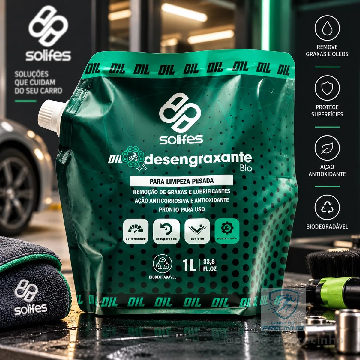Desengraxante Solifes 1000ml Biodegradável Bike Bicicleta