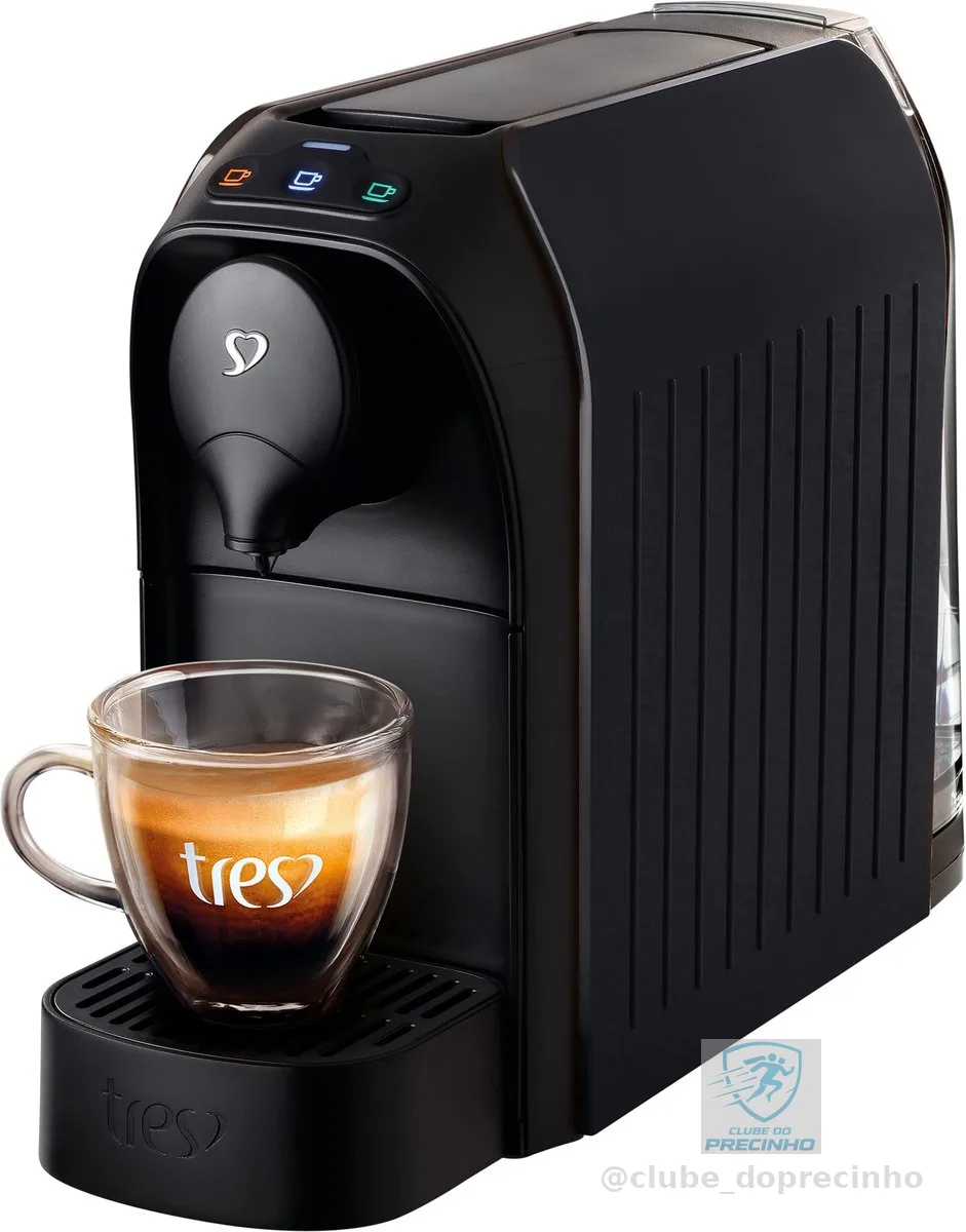 3 Corações TRES Cafeteira Espresso e Multibebida Passione Preta - 127V