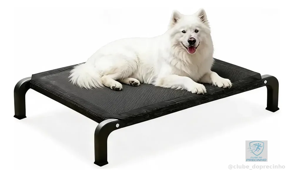 Cama Pet Suspensa Elevada Impermeável Respirável Confortável Preto-l Cama Pet Impermeável Suspensa Elevada Portátil Respirável E Confortável Para Pets Cães Gatos Ideal Para Verão E Viagem