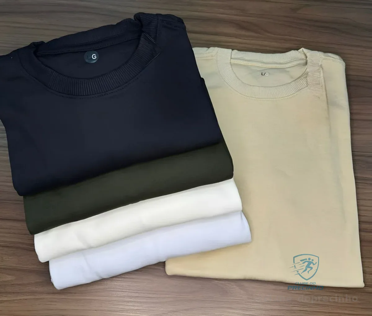 Kit 4 Camisas Camiseta Básica Lisa 100% Algodão Premium 30.1