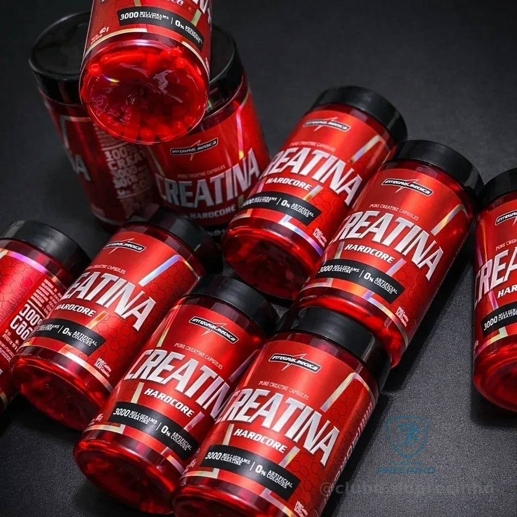 Creatina Hardcore 100% Pura 120 Capsulas Energia E Força - Integralmedica Sem Sabor