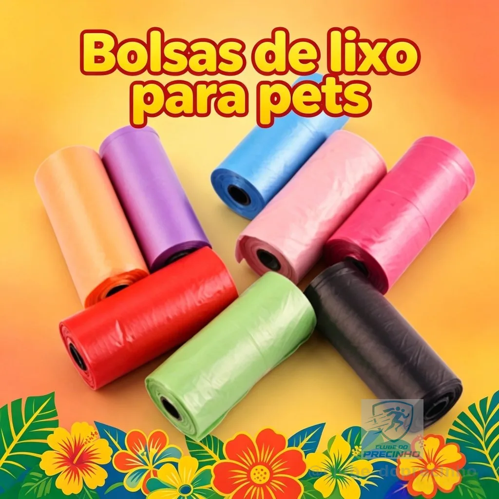 300 Pcs Refil Cata Coco Sacolas Saquinhos Biodegradável Prático Para Pet