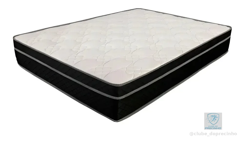 Colchão Casal Paris De Molas Ensacadas Preto 26x138x188