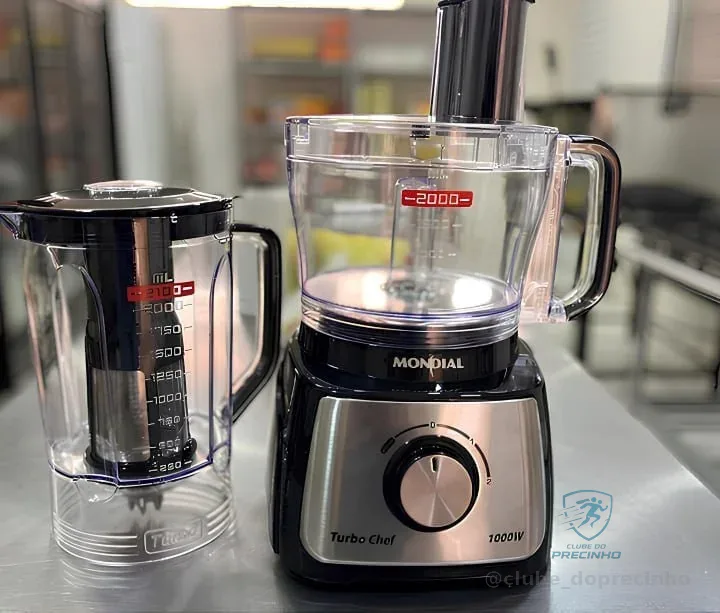 Multiprocessador Turbo Chef 5 Em 1 Mondial 1000w Mpn-01-b Preto 127v