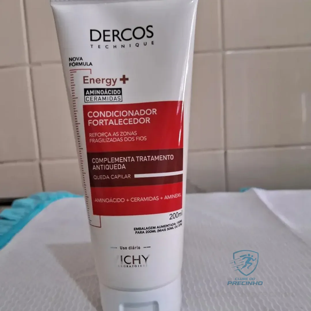 Condicionador Fortalecedor Antiqueda Energy+ Com Aminexil Aminoácidos E Ceramidas Reduz Quebra Reforça Estrutura Dos Fios Aumenta Resistência Capilar Vichy Dercos 200ml