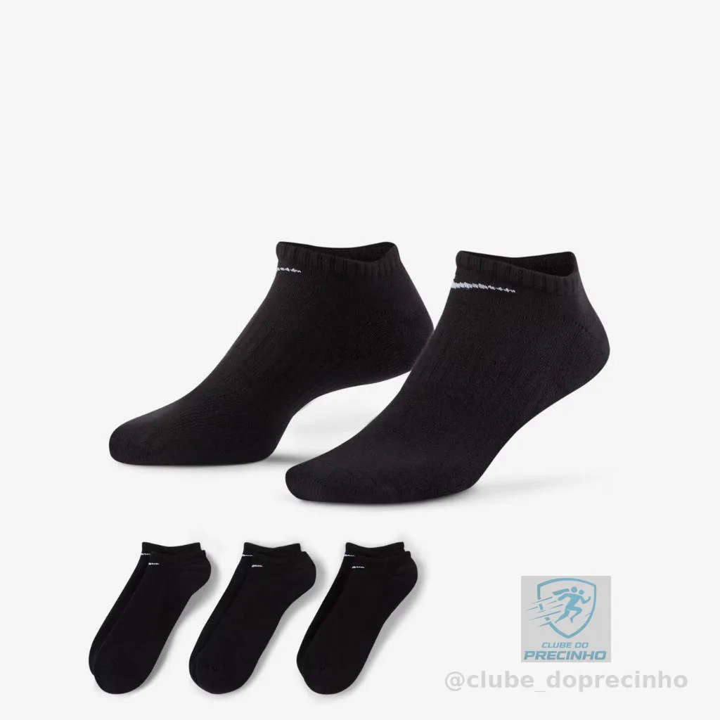Meia Nike Everyday Cushioned 3 Pares Unissex