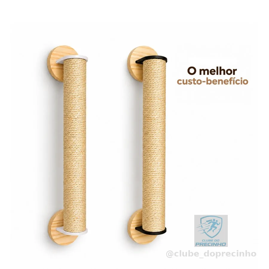 Arranhador Parede Gato Sisal Poste Brinquedo Parede 60cm ou 1 Metro Torre