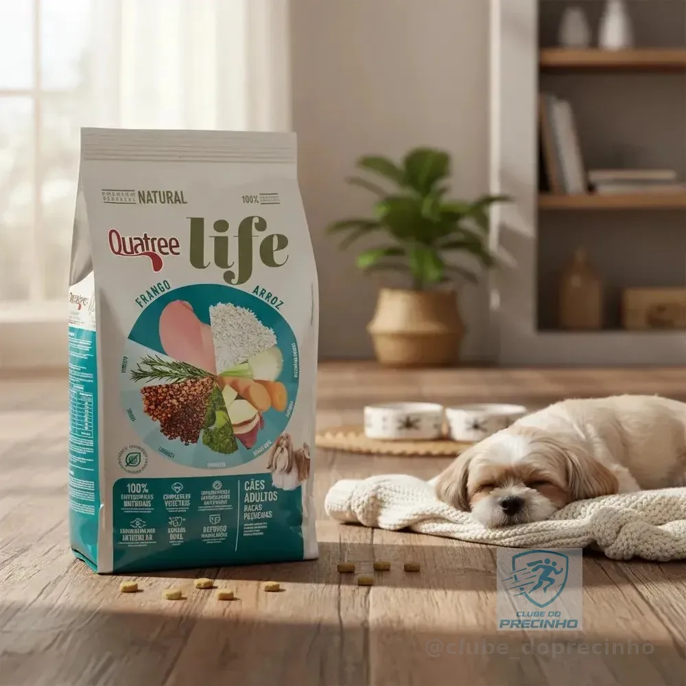 Ração Quatree Life Ad Raças Pequenas 10,1kg Sem Transgênicos
