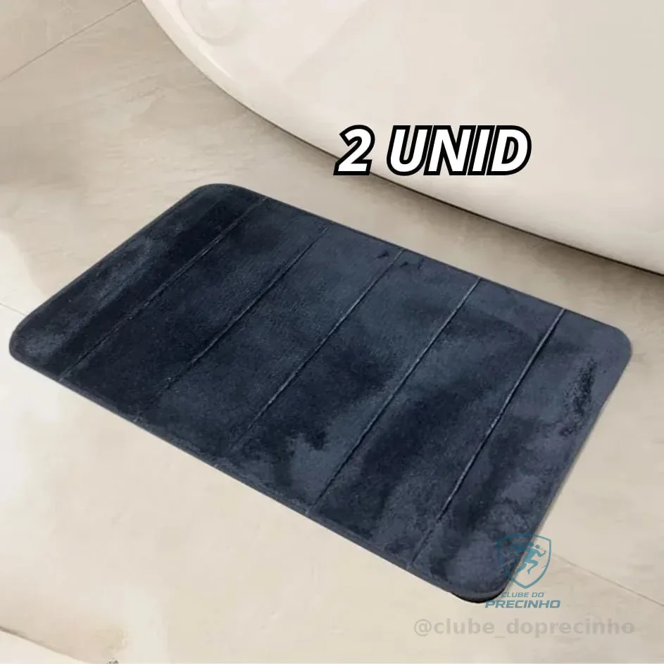 Kit2 Tapetes De Banheiro Antiderrapante Macio Ultra Para