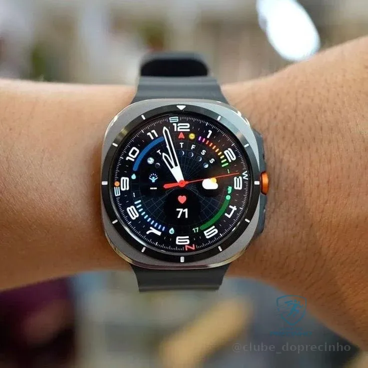 Samsung Galaxy Watch Ultra 2025 Smartwatch 47mm LTE, Galaxy AI, Titânio Aeroespacial, Titânio Prata