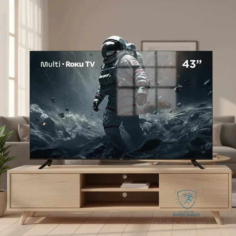 Multi Roku TV 43" Smart DLED FHD Wi-fi 3 HDMI Alexa e Google Home