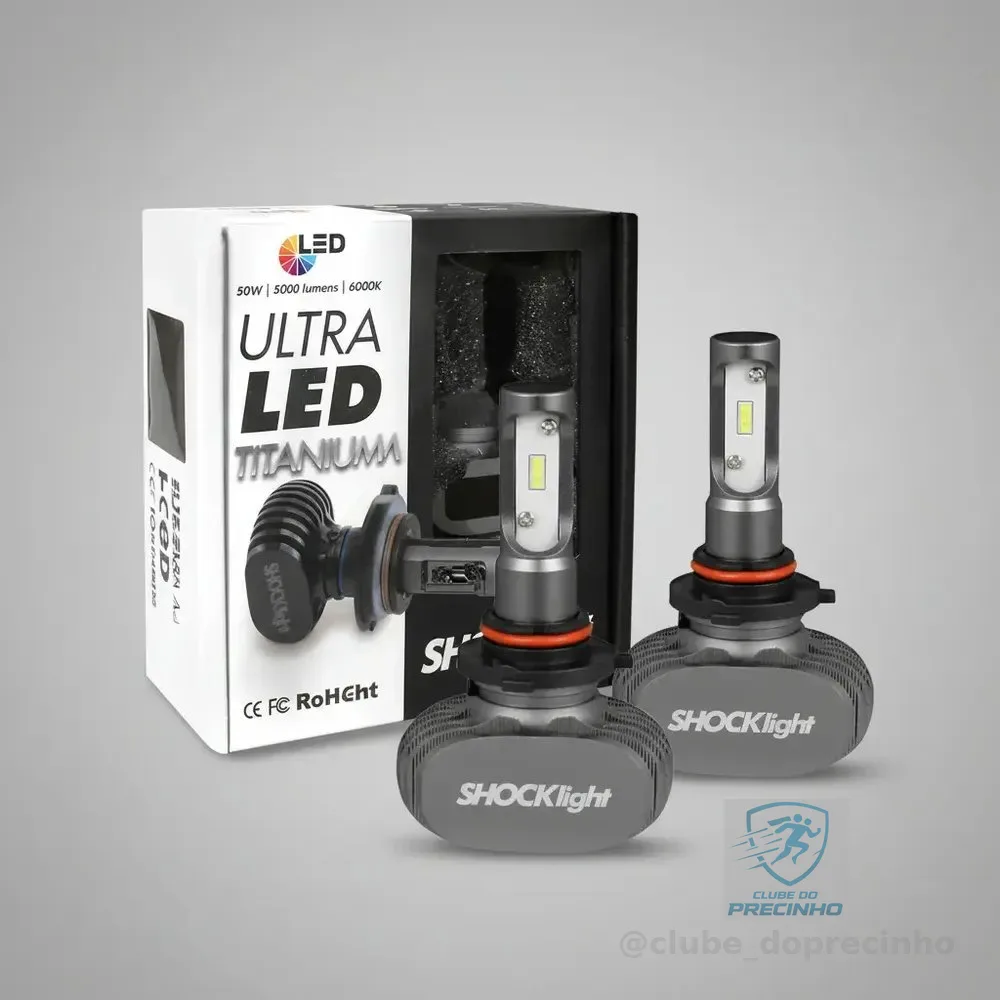 Kit Ultra Led Titanium Shocklight 10000lumens No Par 12/24v Hb3