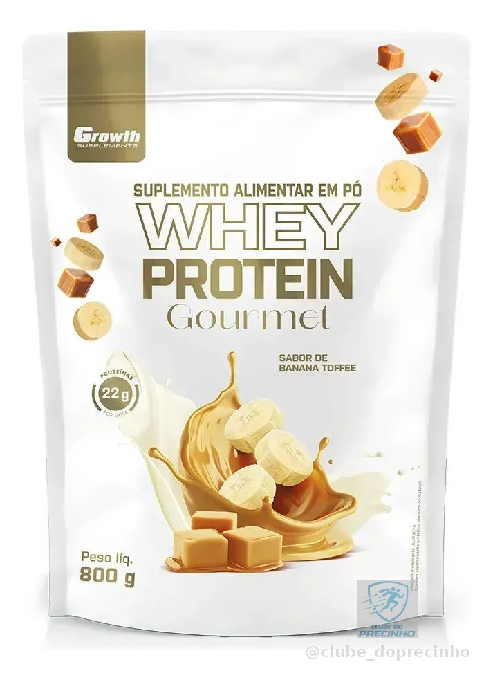 Whey Protein Gourmet 800g Growth Supplements - Banana Toffee Banana Toffee