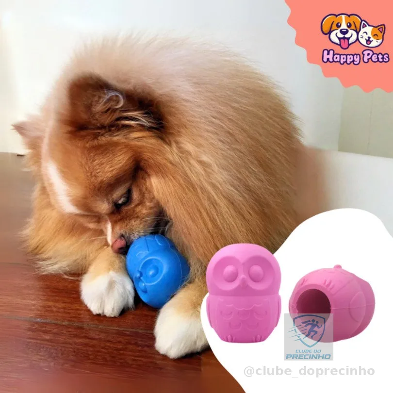 Mordedor Recheável Corujinha da Pet Games Brinquedo Ultra Resistente E Durável Para Cão Cachorro