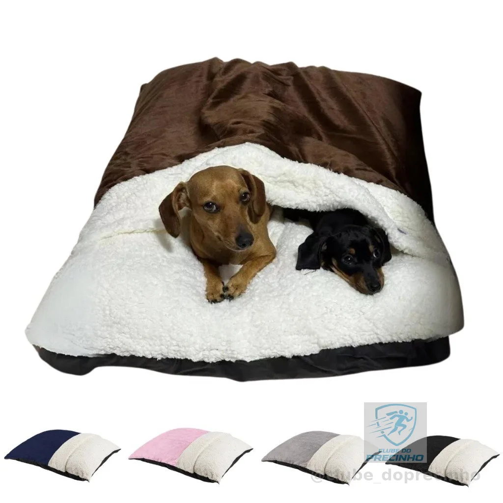 Caminha de Cachorro Cama Pet Saquinho de Dormir Para Gato Pele de Carneiro Canguru