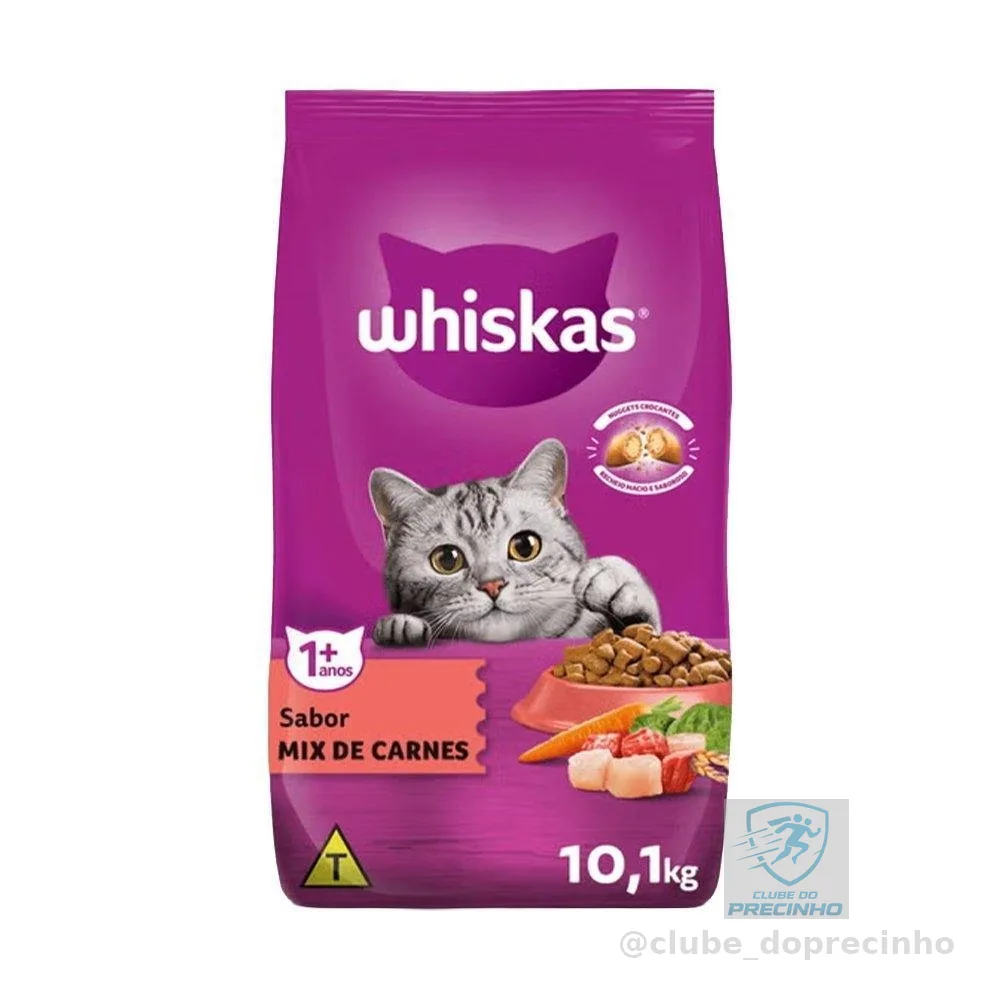 Ração Whiskas Adulto Mix De Carnes 10,1kg
