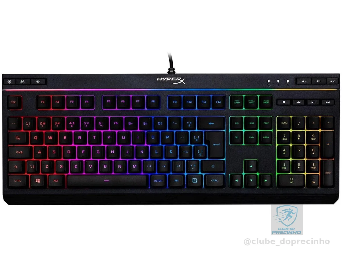 HyperX Teclado Gamer HyperX Alloy Core RGB, ABNT2, PRETO