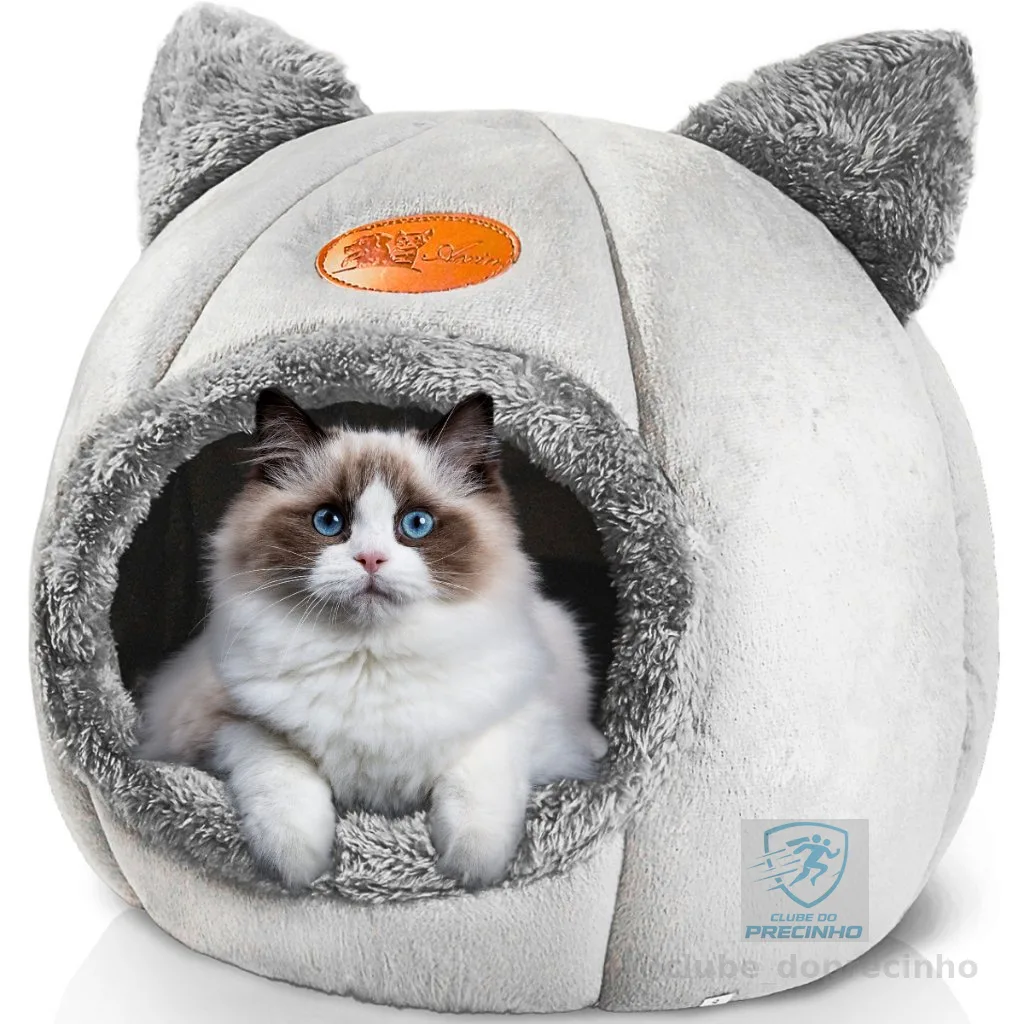 Casinha Cama Toca Tenda Gato Cães Cachorro Iglu Impermeável Lavável Pet Luxo Premium Pet Shop