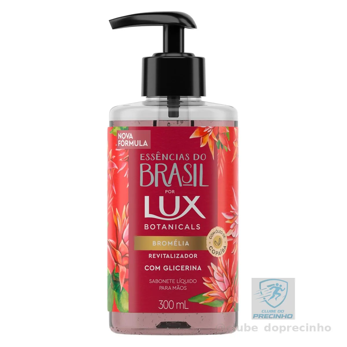 Lux Sabonete Líquido Bromélia Botanicals Essências Do Brasil Frasco 300Ml