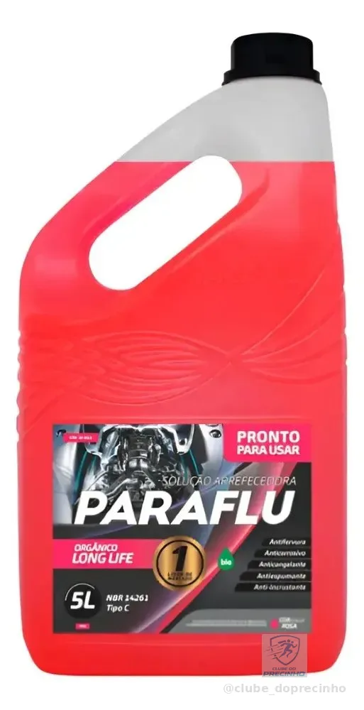 Aditivo Radiador Paraflu Pronto Uso Orgânico Rosa 5 Litros