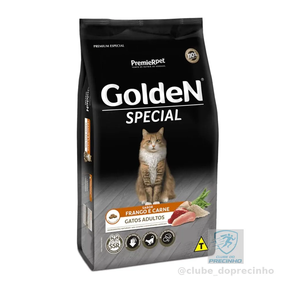 Ração Golden Special para Gatos Adultos Frango e Carne 10kg