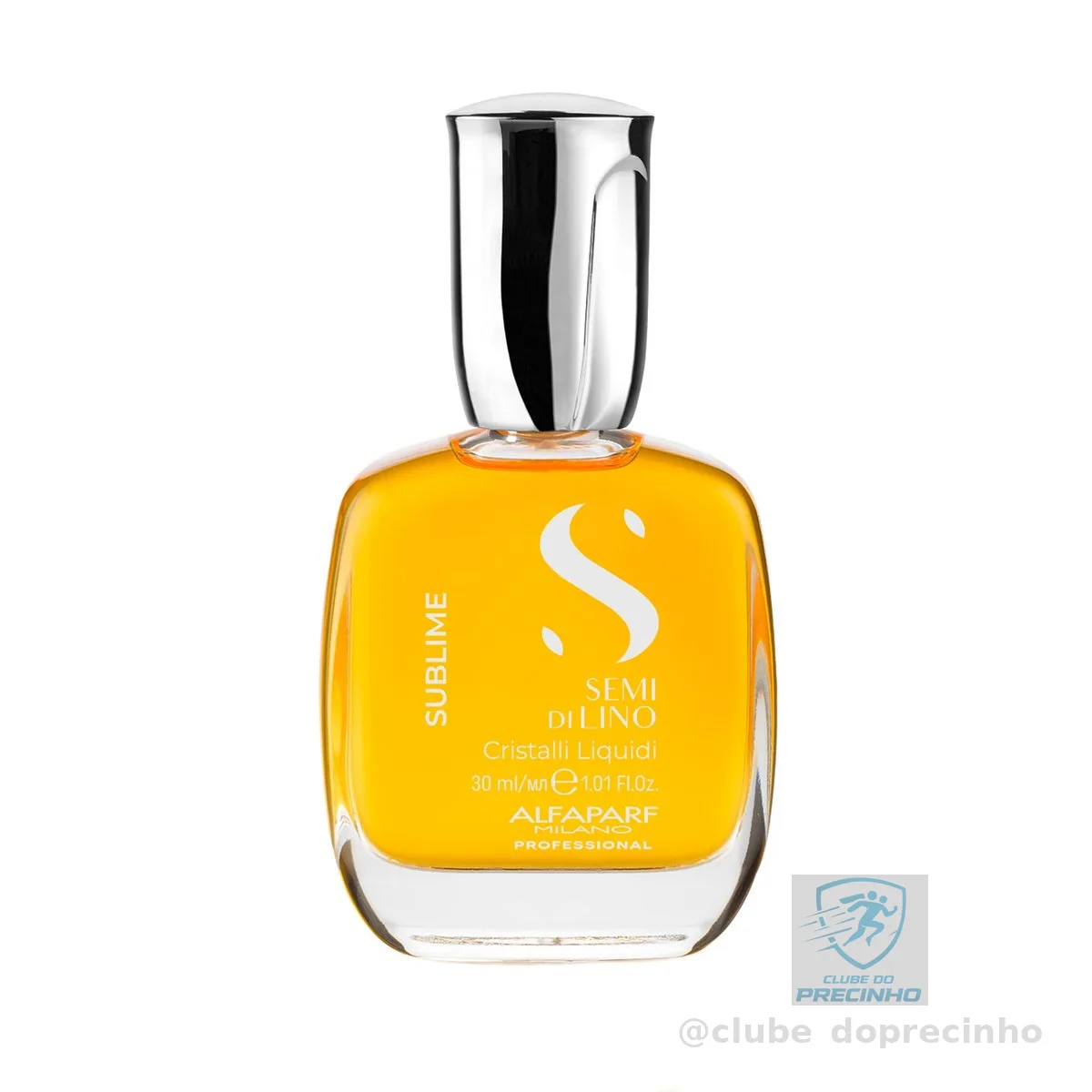 Alfaparf Milano Semi di Lino Sublime Cristalli Liquidi Óleo Capilar com Proteção Térmica - Tratamento de Sérum de Alisamento Finalizador Superior - Brilho Brilhante - Fórmula Vegana 30ml