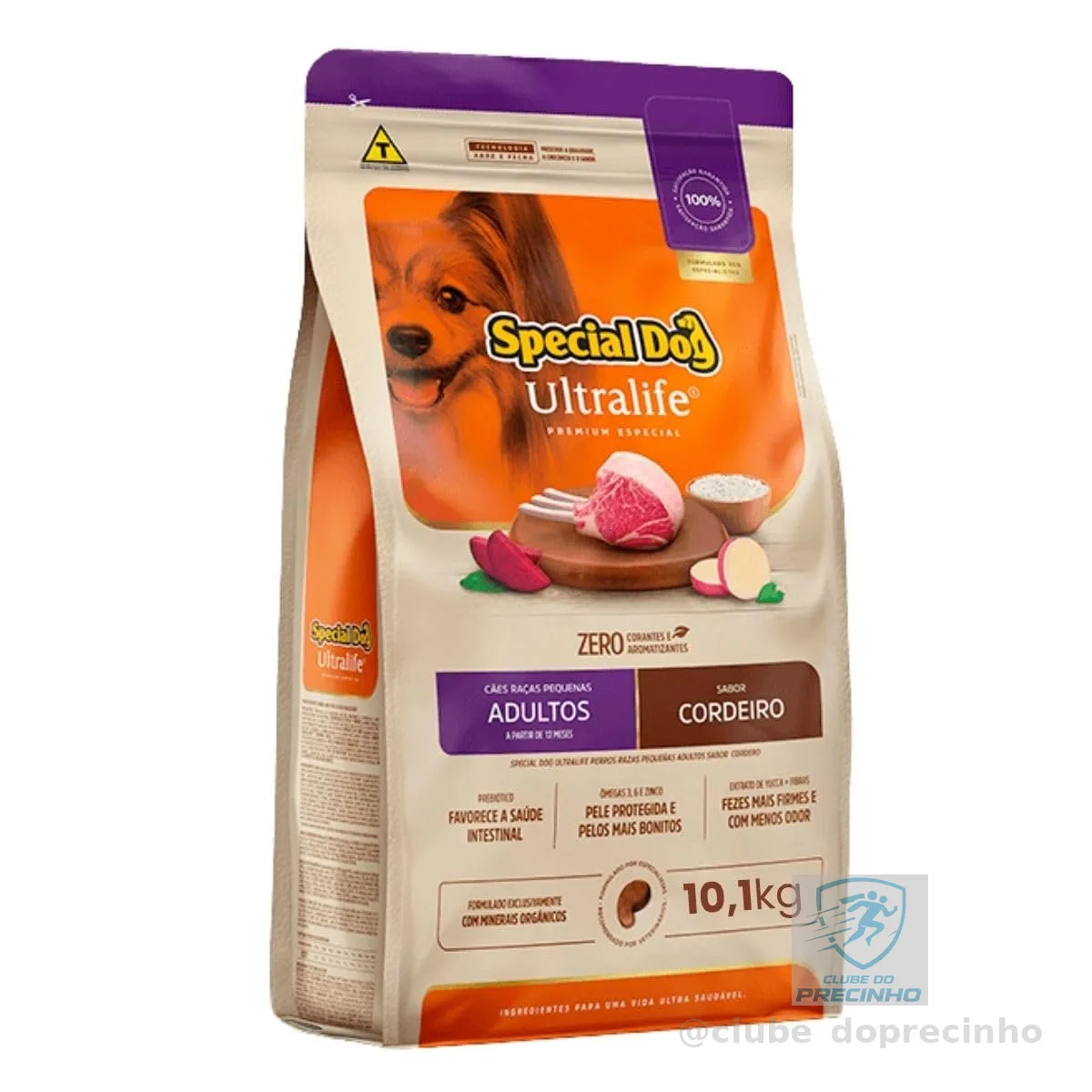 Ração Special Dog Ultralife Raças Pequenas Adultos Cordeiro e Arroz 10,1 kg