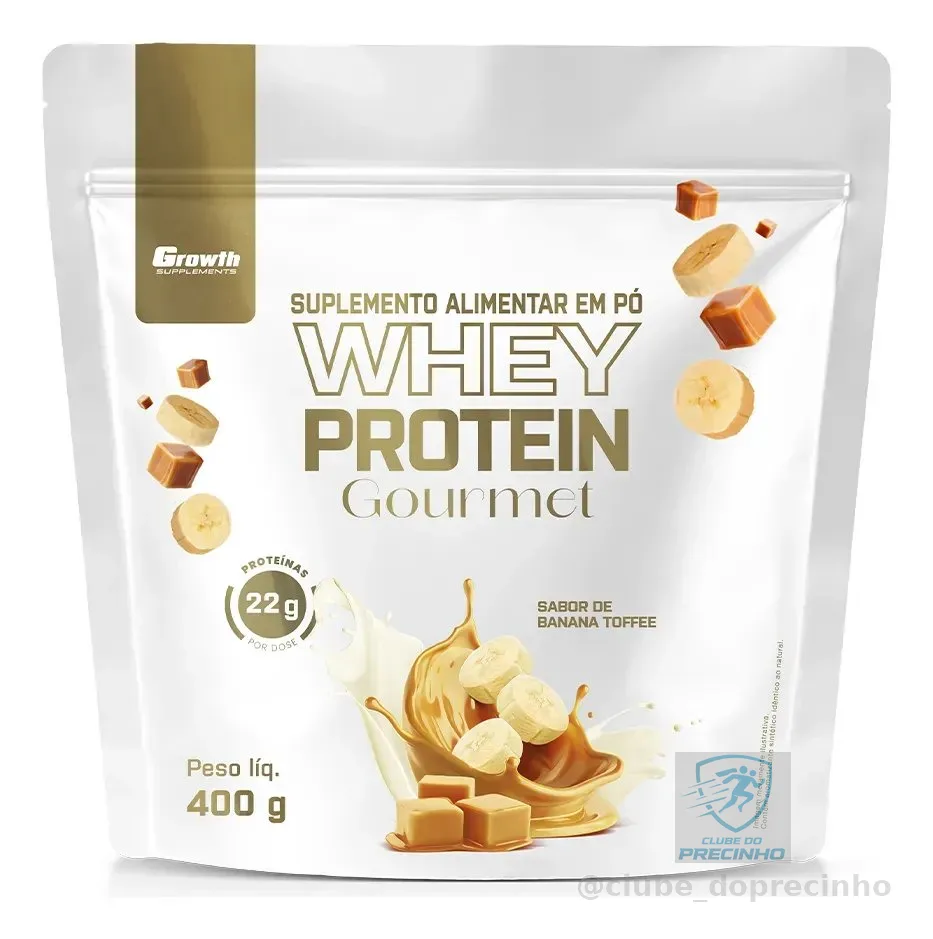 Whey Protein Gourmet 400g Growth Supplements - Banana Toffee Banana Toffee