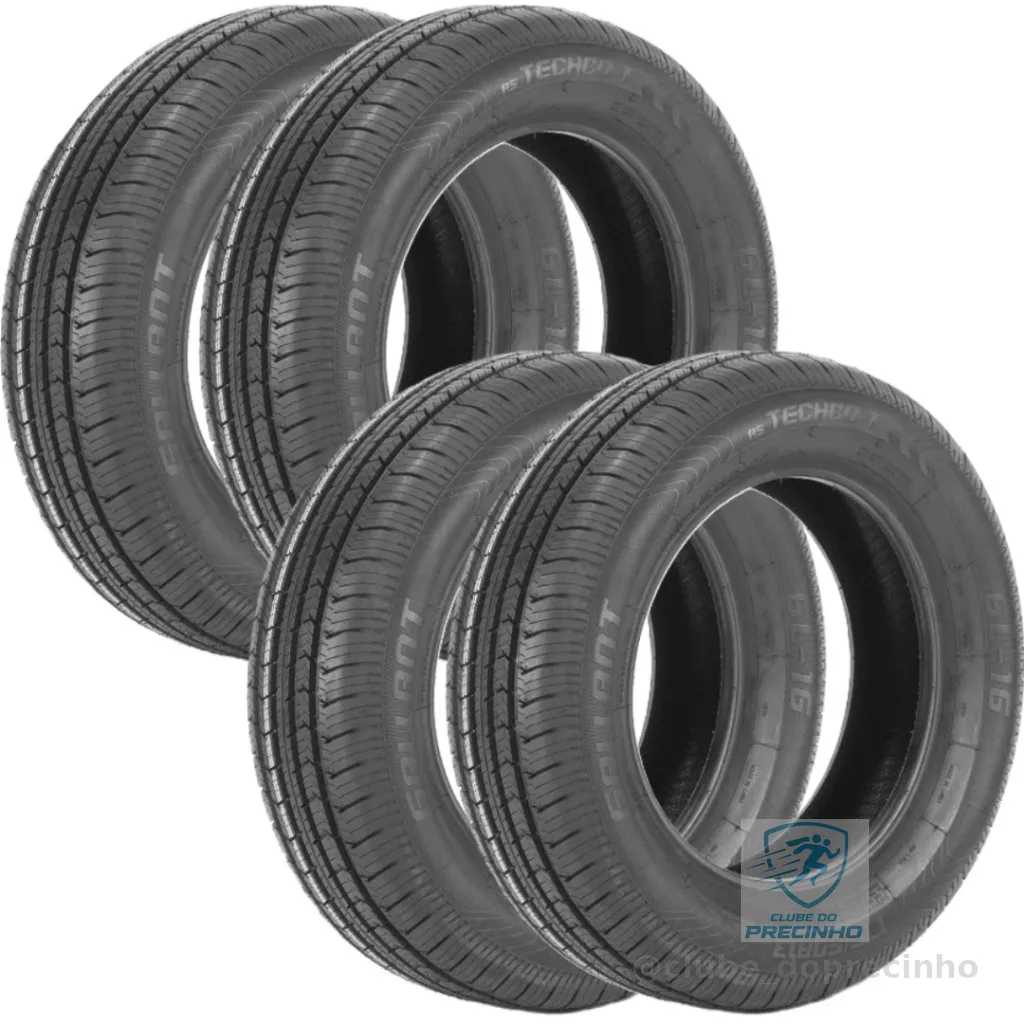 Jogo 4 Pneus 175/60 R13 Ovation VI-786 77H Aro 13 Novos