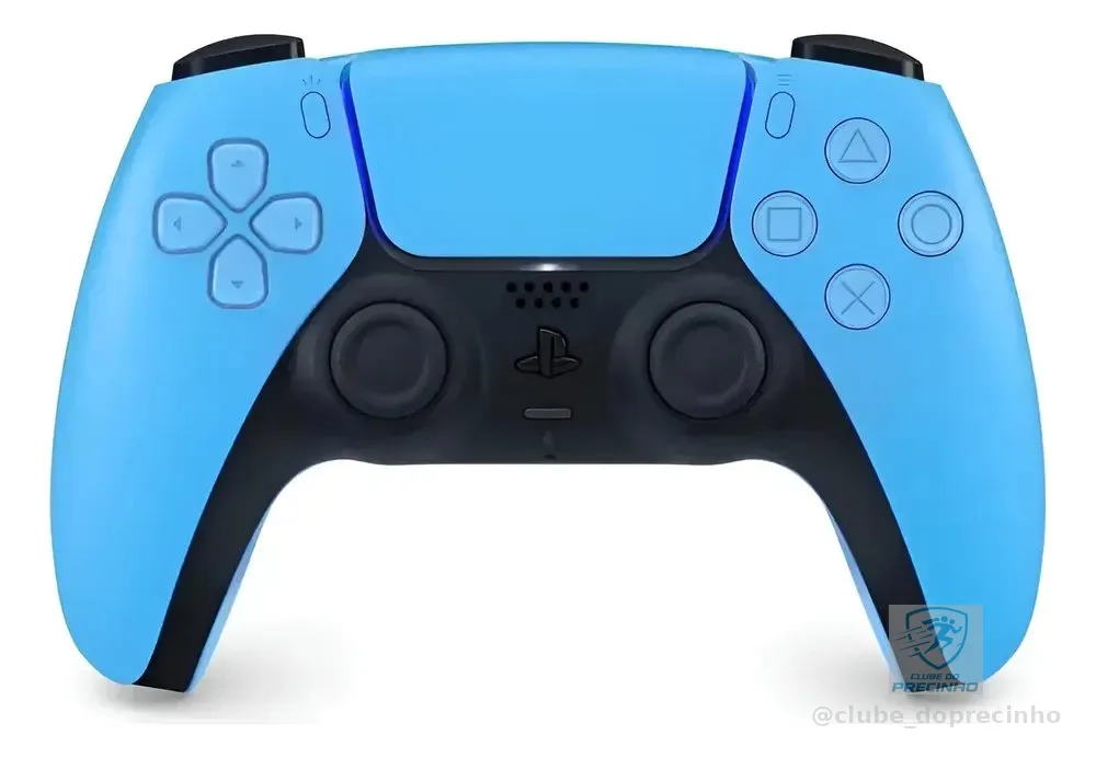 Joystick sem fio Bluetooth azul claro Sony Dualsense Ps5
