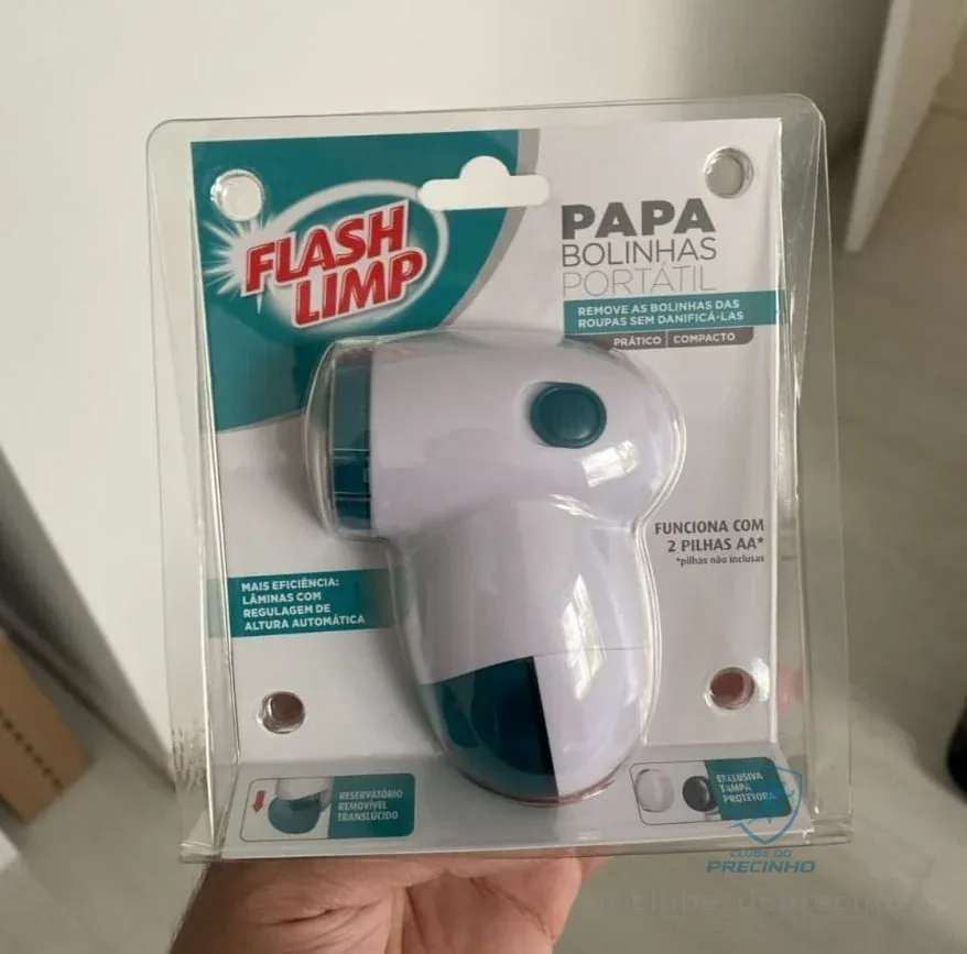Papa Bolinhas Portátil, para remoção de bolinhas das roupas, CST0146, Flash Limp