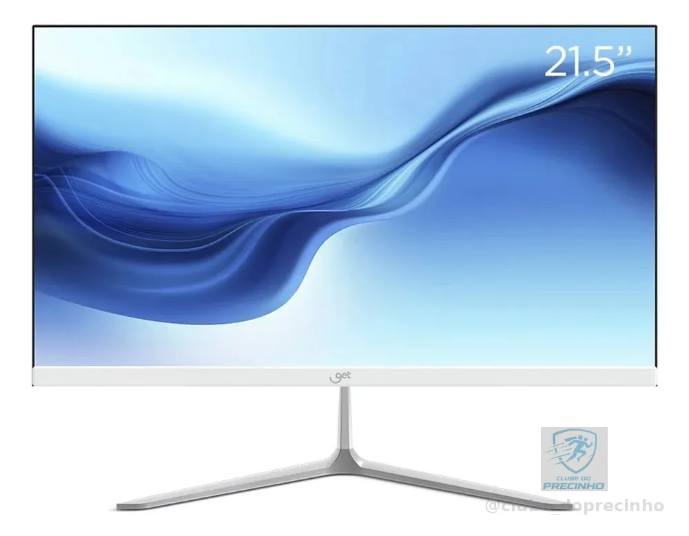Monitor GET Office Slim de 21.5" Full HD Com 100Hz e Painel VA Branco
