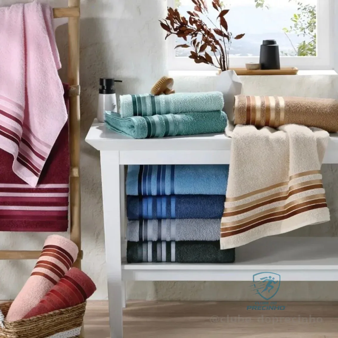 Jogo Toalhas Banho Grossas Macias Algodão 4pç Absorventes