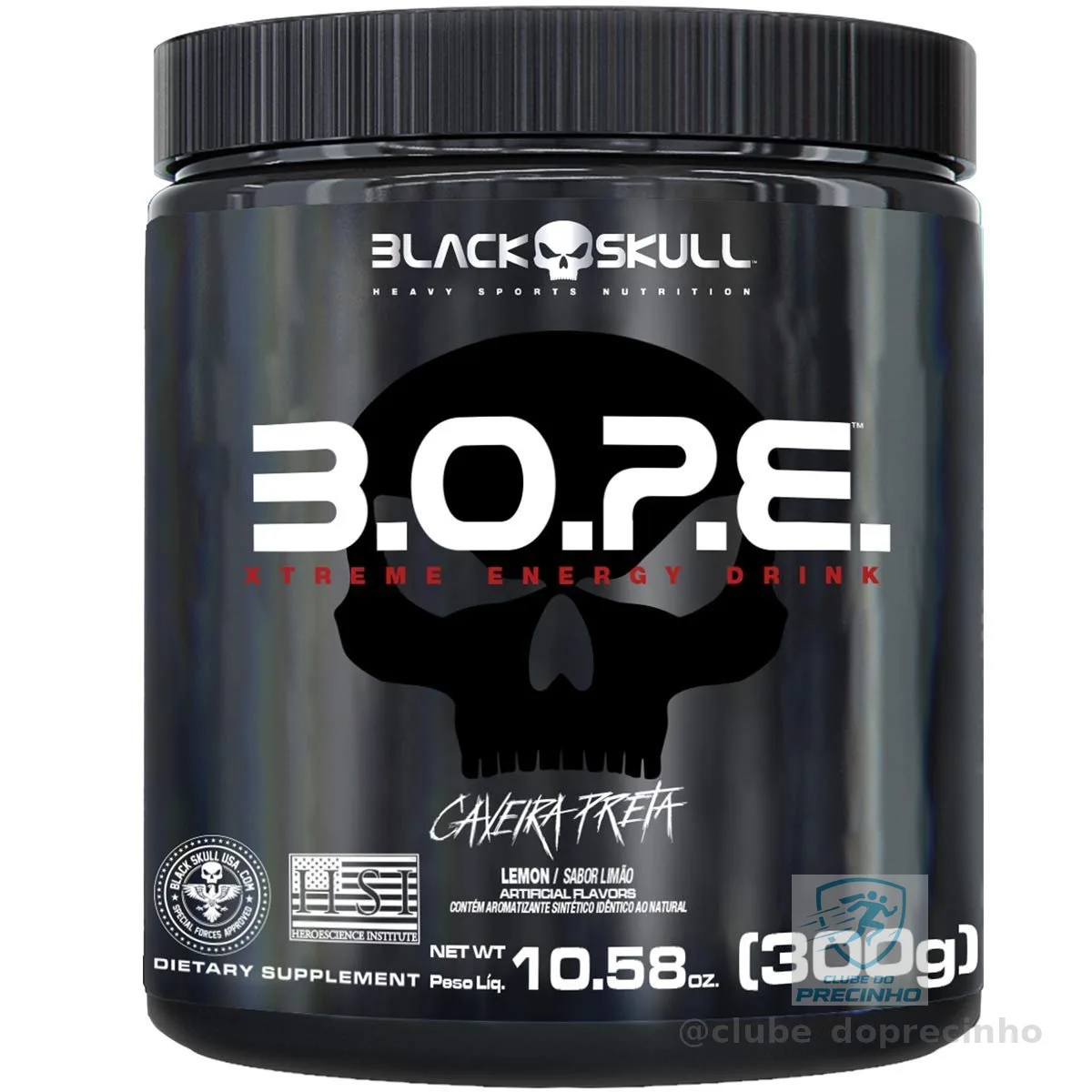BOPE Pré Treino (300g) - Limão, Black Skull