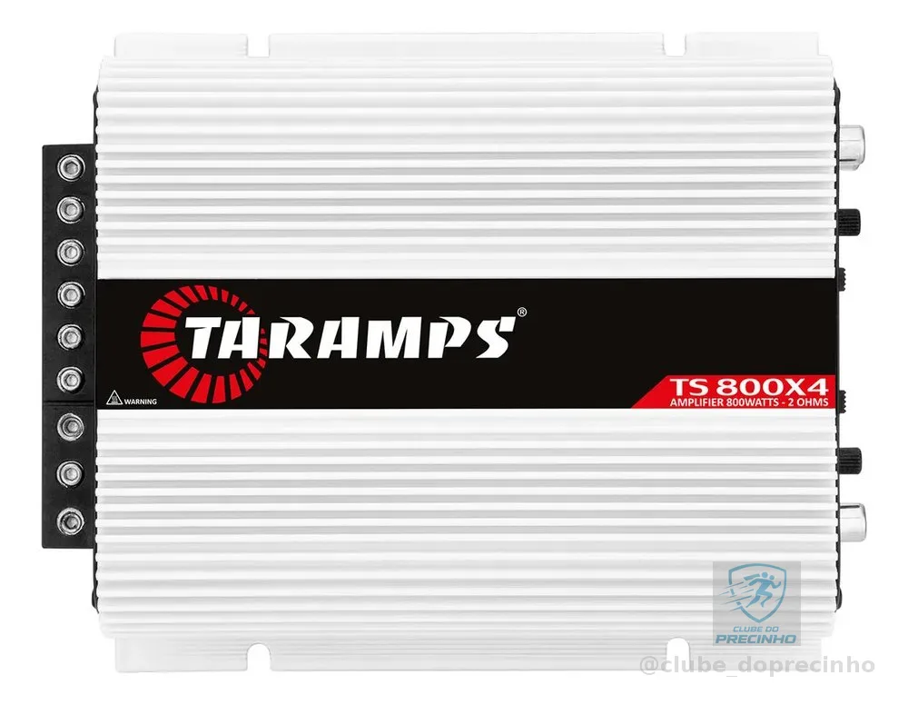 Amplificador Taramps TS 800x4 800W 4 Canais para Som Automotivo