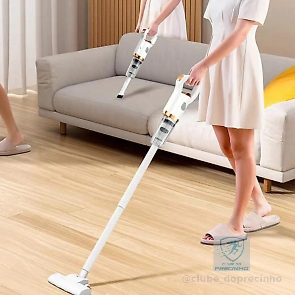 Aspirador de Pó 2 em 1 Limpeza Portátil Sem Fio Multifuncional Para Limpeza De Casa Manual