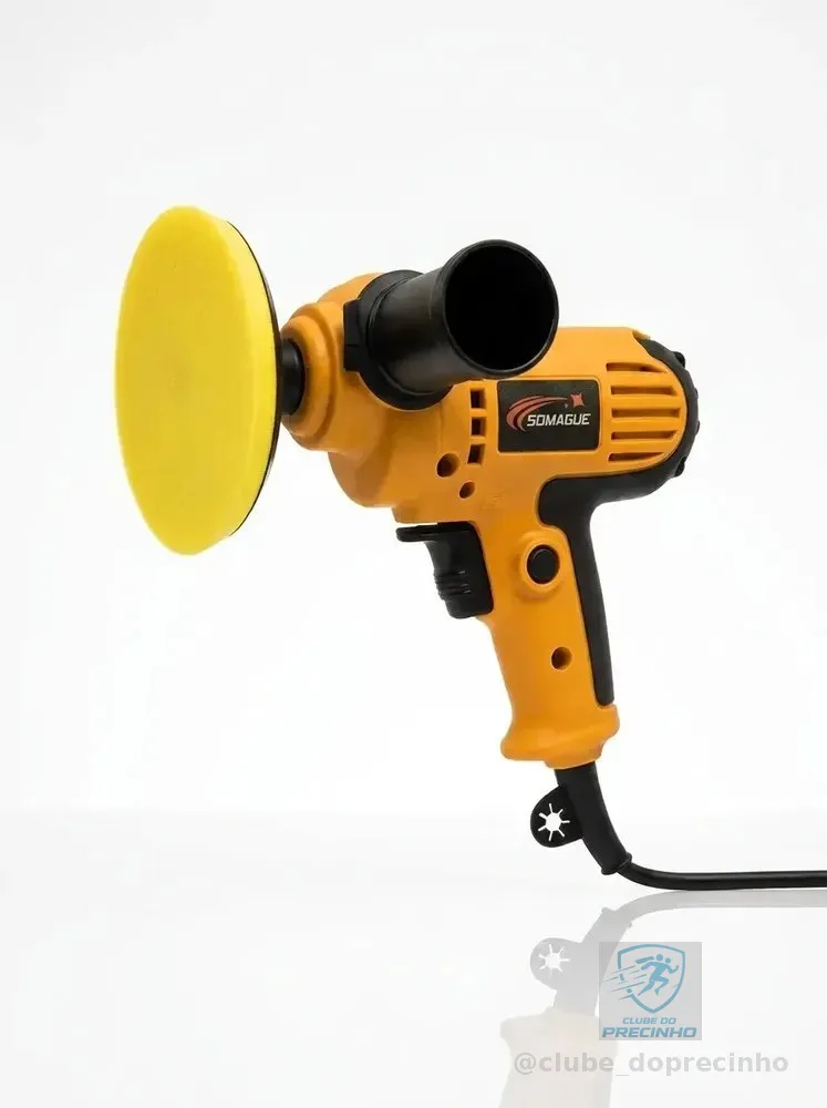 Politriz Elétrico Automotivo Velocidade De Rotação Dow Cor Amarelo