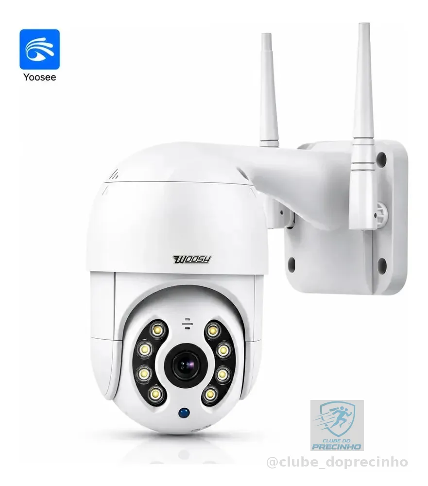 Câmera De Segurança Wifi Yoosee Externa Mini Dome Full Hd Infravermelho Prova D'água Woosh