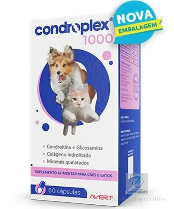 Avert Suplemento Condroplex 1000 para Cão/Gato Todas as idades