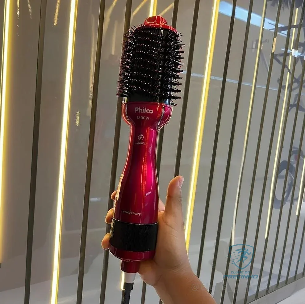 Escova Secadora Philco PEC13 4 em 1 Soft Beauty Cherry Bivolt