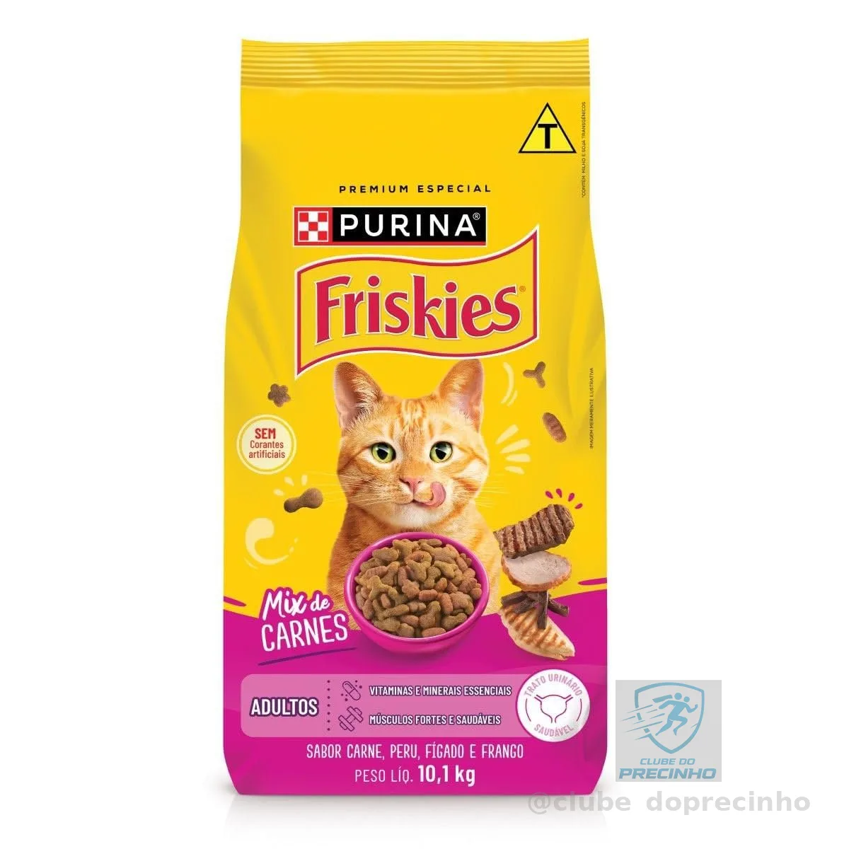 Ração seca PURINA FRISKIES® Mix de carnes para Gatos Adultos 10,1Kg