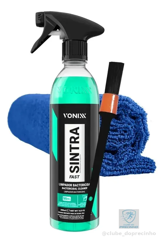 Limpeza Interna Bactericida Sintra Fast Vonixx 500ml Pincel e Microfibra