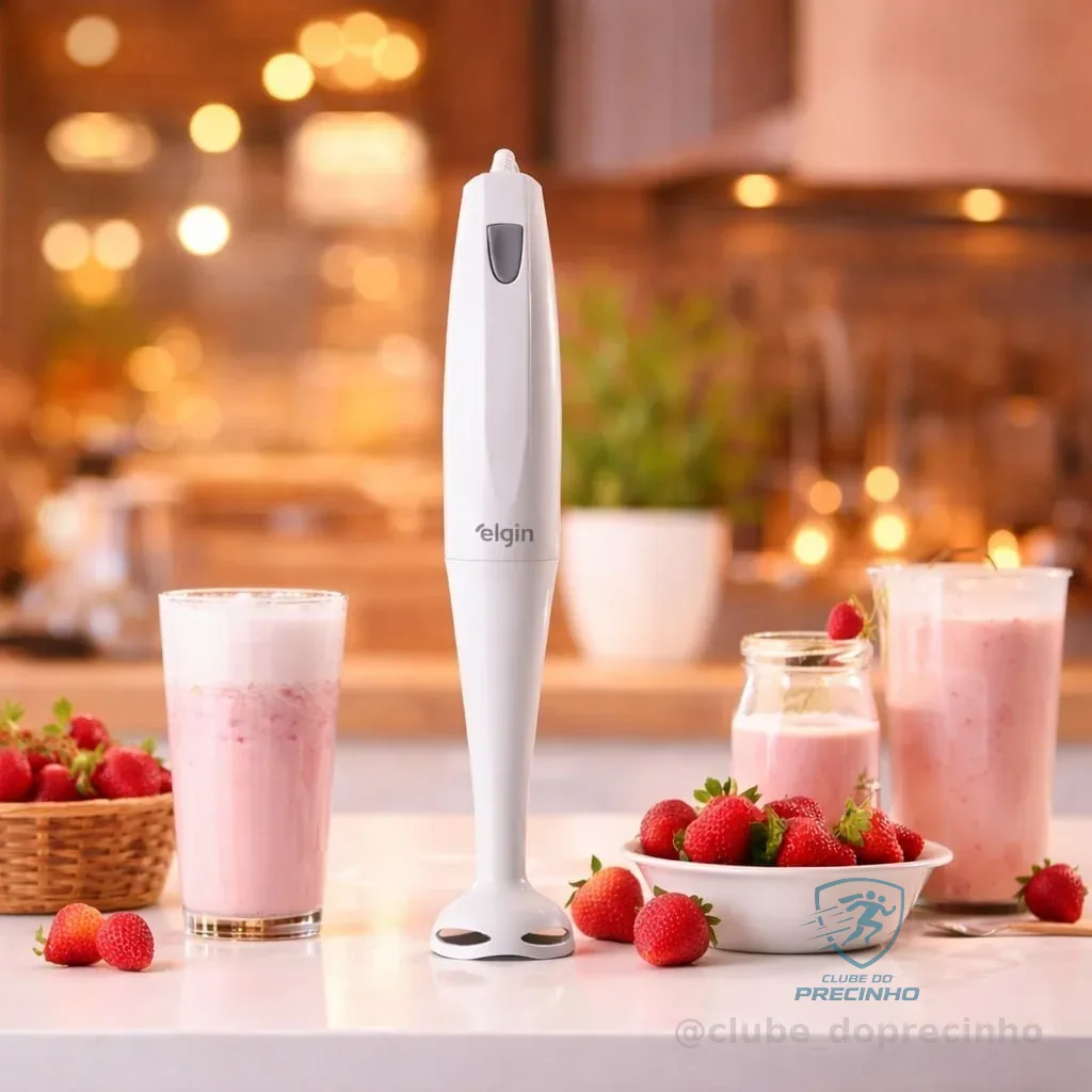 Mixer de Mão 200W Elgin Compacto e Leve, ergonômico e fácil de limpar Branco 220v