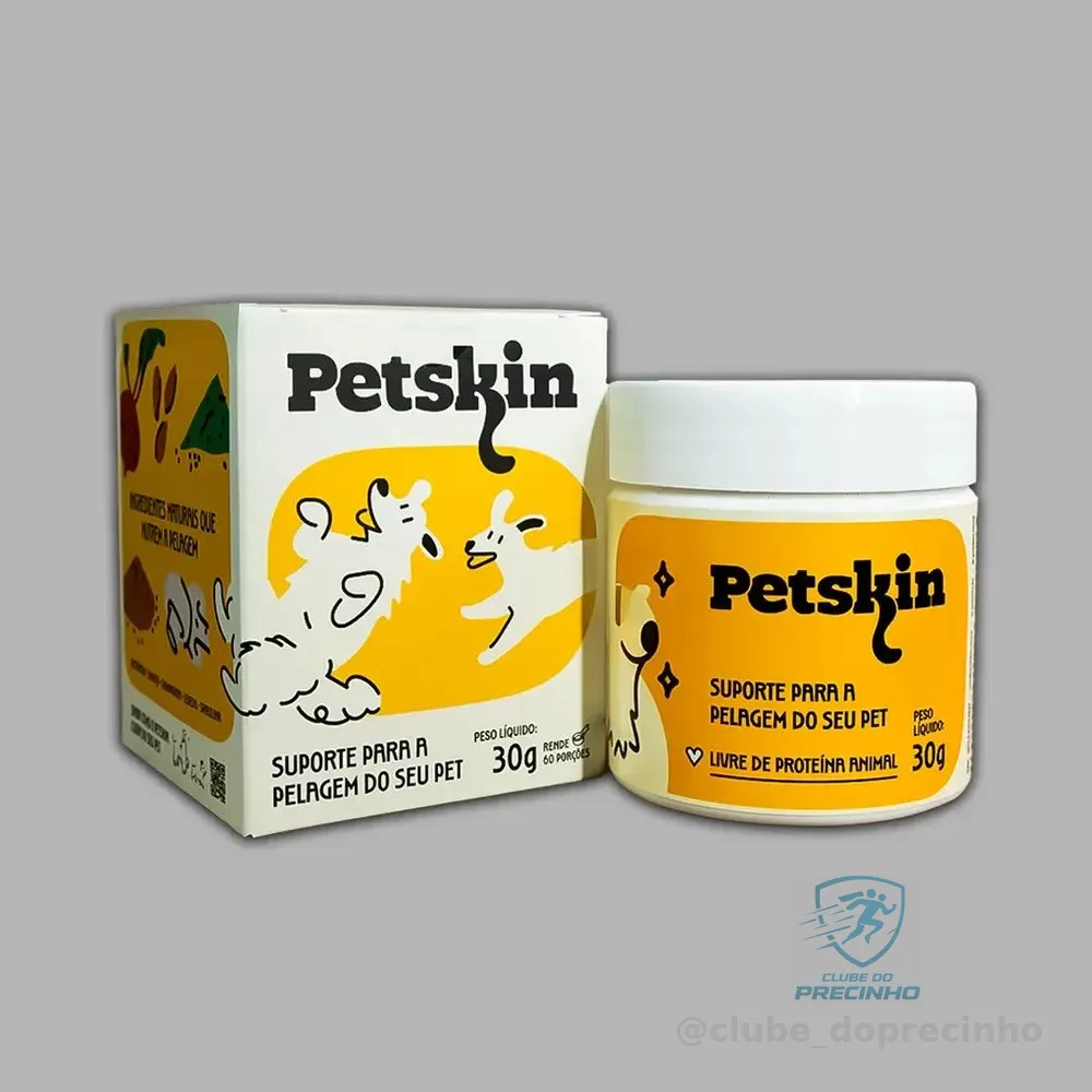 Suplemento Natural Pet P/ Dermatite E Leishmaniose - Petskin
